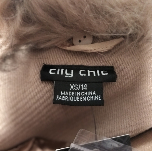 New Brown Belted Trench Coat / Size 14 - Picture 5 of 8